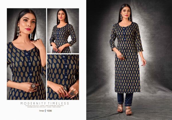 Alishka Silkberry Rayon Jacquard Silk Kurti With Bottom Collection